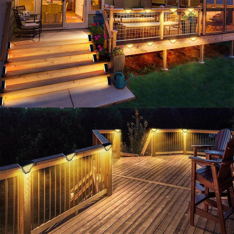 Solar Deck Lights Waterproof Fence & Step Lights Main image