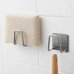 Stainless Steel Sink Sponge Holder  Self-Adhesive Kitchen Organizer