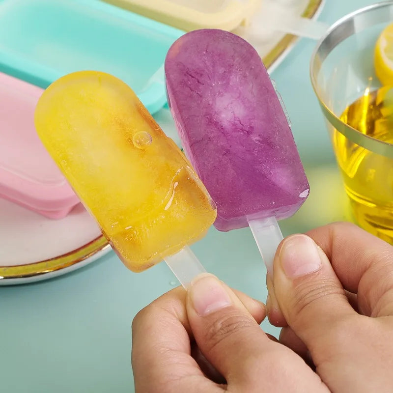 Popsicle Mold Set Silicone – DIY Ice Cream, Chocolate & Cream Ice Tray (1/4Pcs)