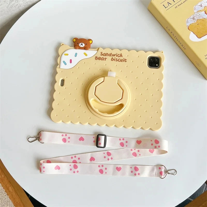 Kids Rilakkuma iPad Case A16 Air 4 5 6 Pro 11 Mini 3 4 5 6 Cover