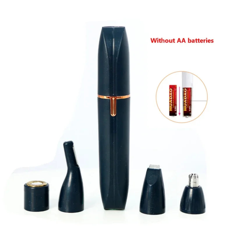 4 in 1 Electric Razor Women Shaver Epilator Nose Facial Bikini Trimmer
