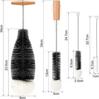 Beechwood Bottle Cleaning Brush Glass & Jar Cleaner