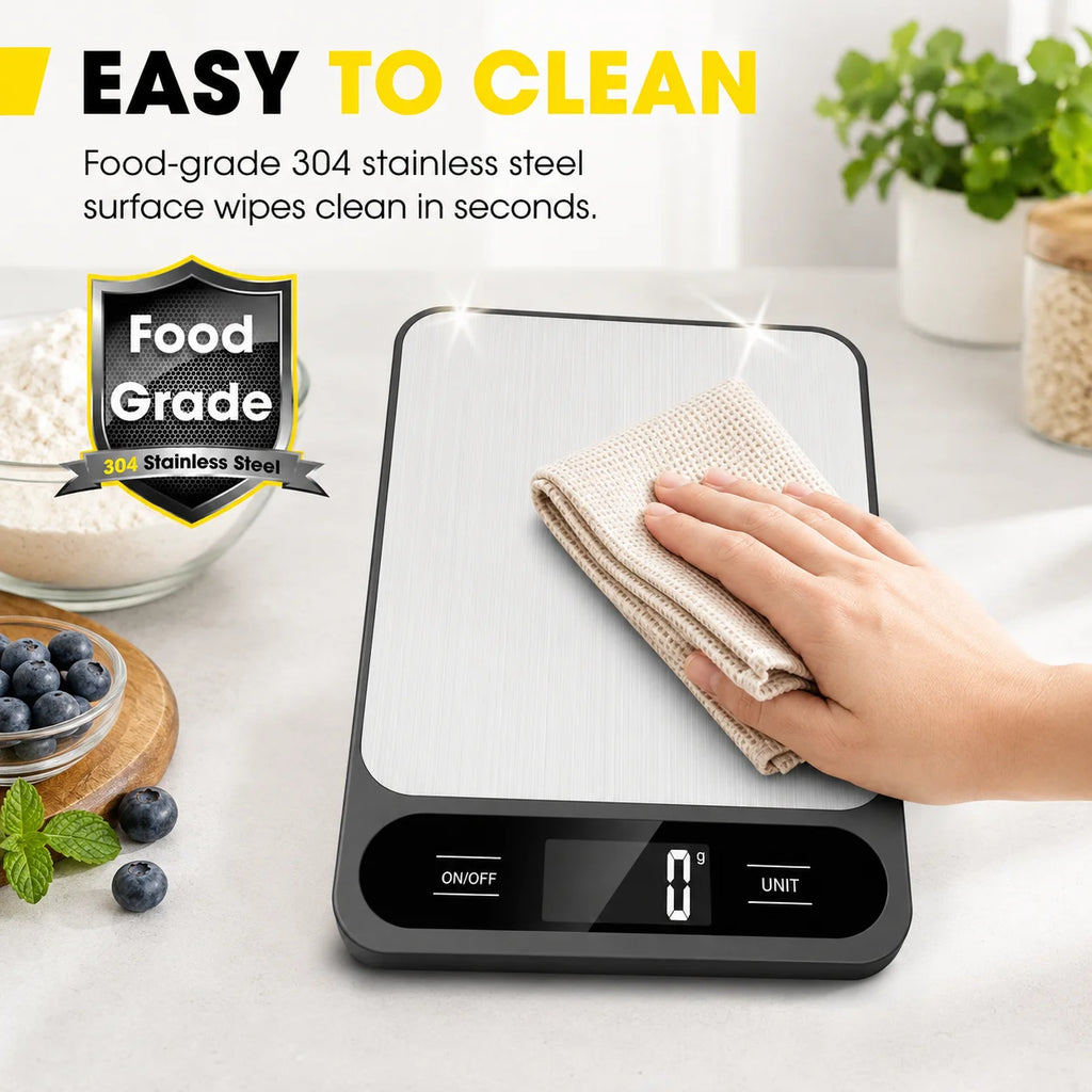 10KG Digital Kitchen Scale Stainless Steel LCD