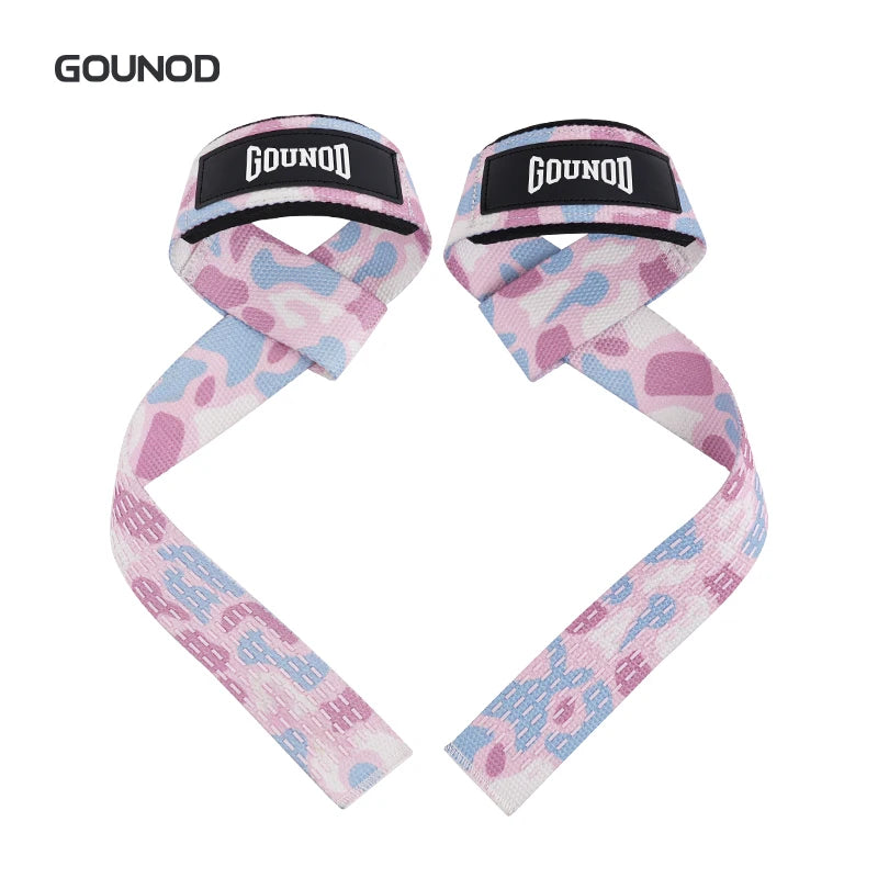 Silicone Gym Hand Grips Lifting Straps Deadlift Wrist Support Pair