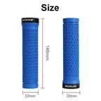 MTB Handlebar Grips Lock-On Anti-Slip Soft Rubber Shock Absorb