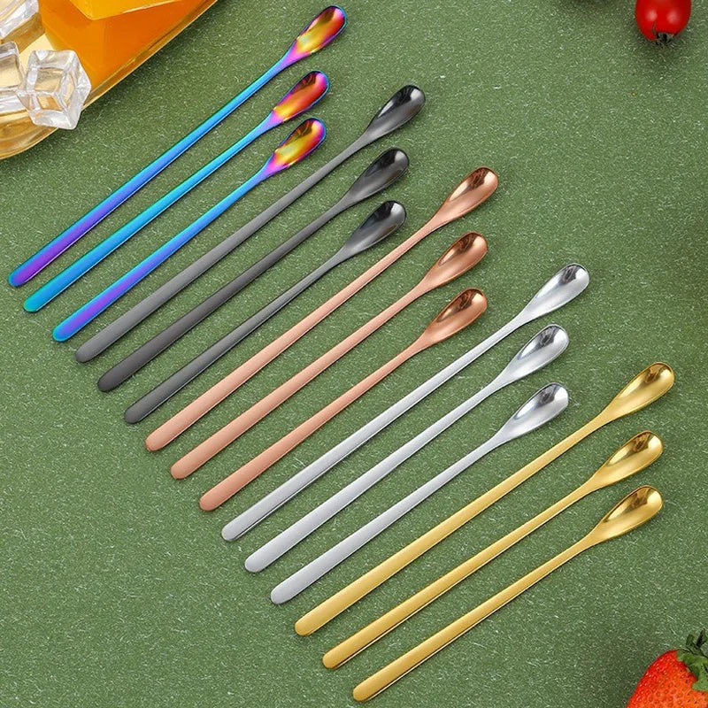 3PCS Stainless Steel Stirring Spoon Set Coffee Tea Dessert Spoons Secondary image