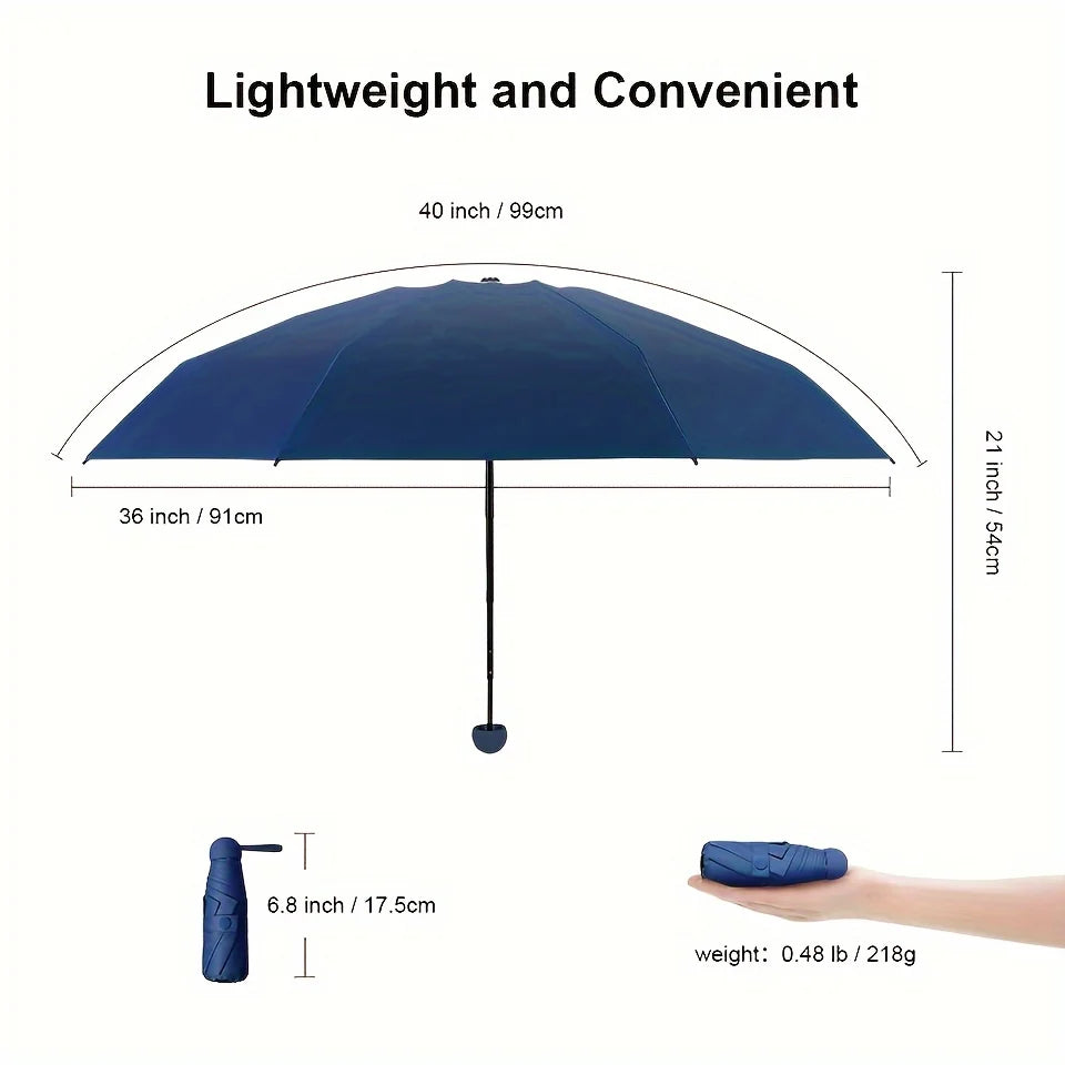 Buy Anti-UV Mini Umbrella with 6 Reinforced Ribs