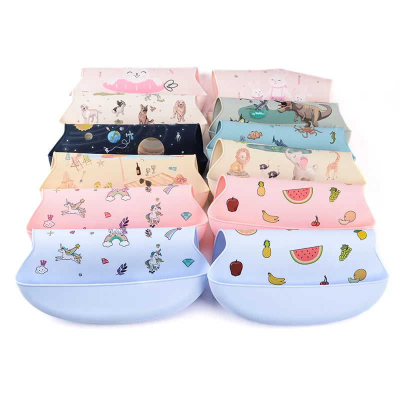 Silicone Baby Bib Waterproof Banana Feeding Bib for Babies