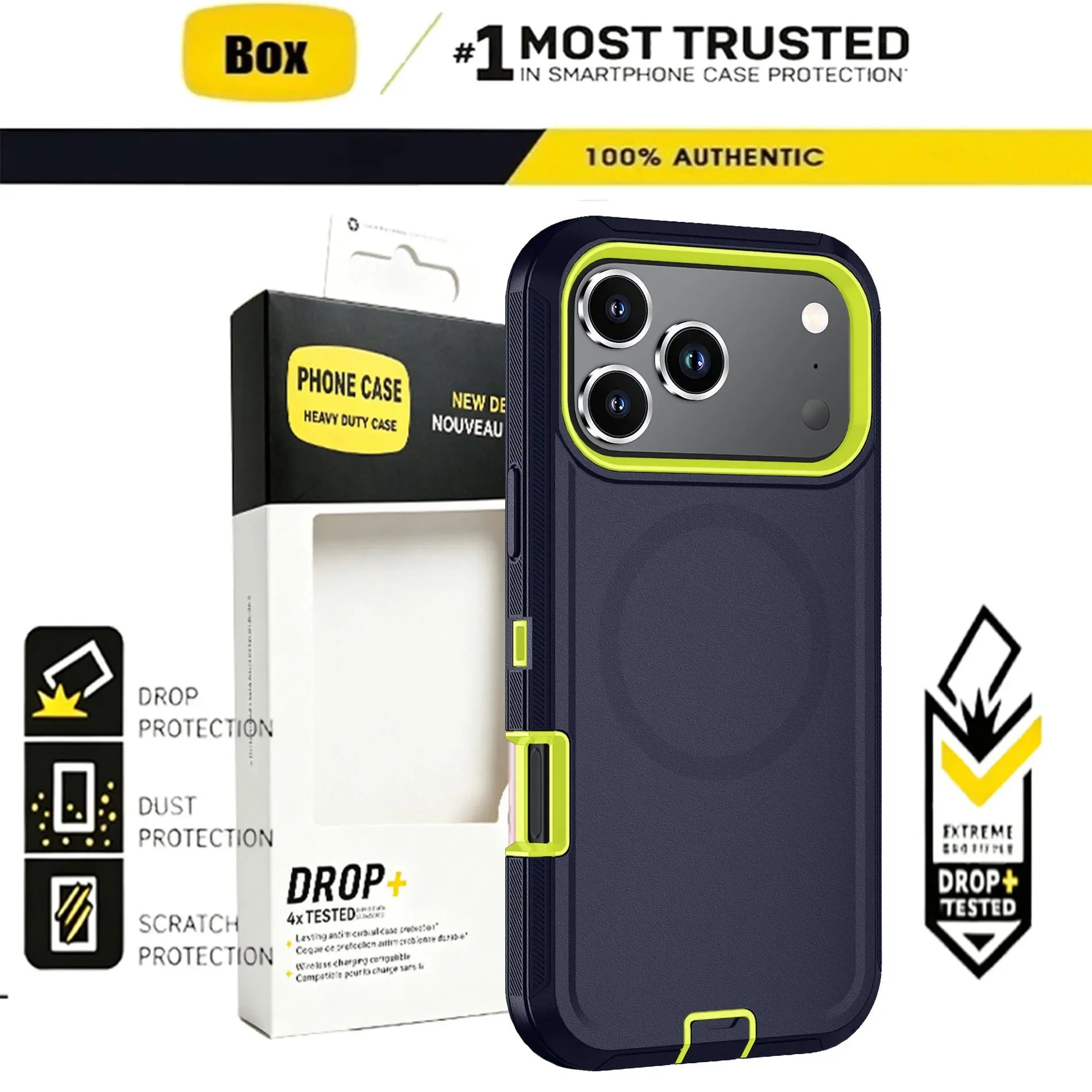 Heavy Duty iPhone Case with MagSafe Shockproof Protection Secondary image