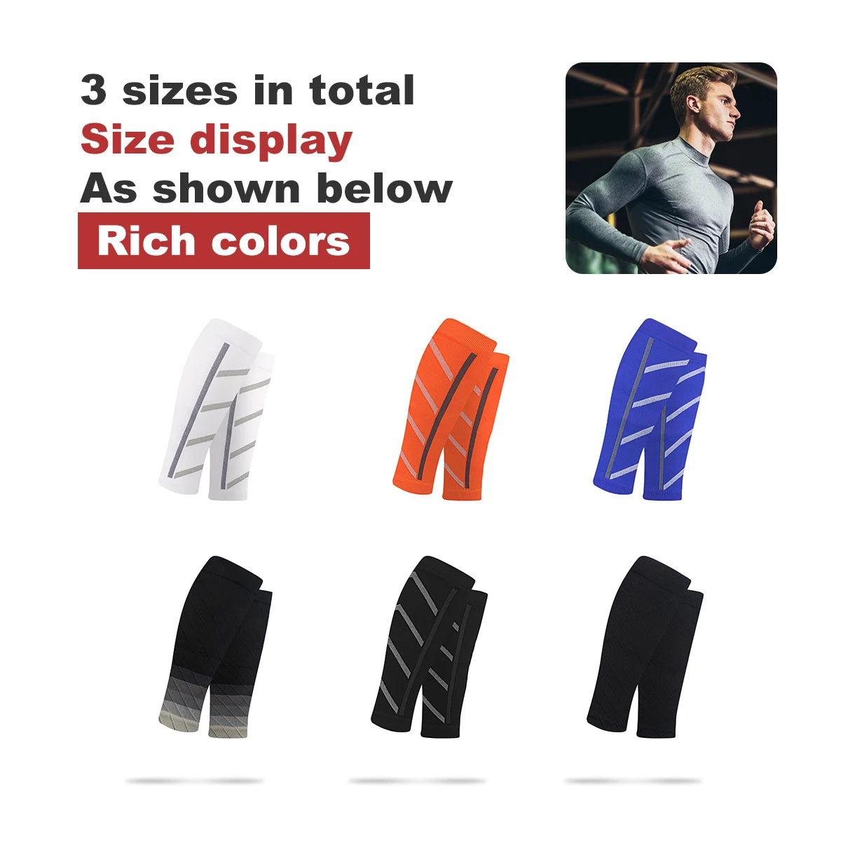 Compression Sports Socks Calf Support Running Long Pressure Socks Main image