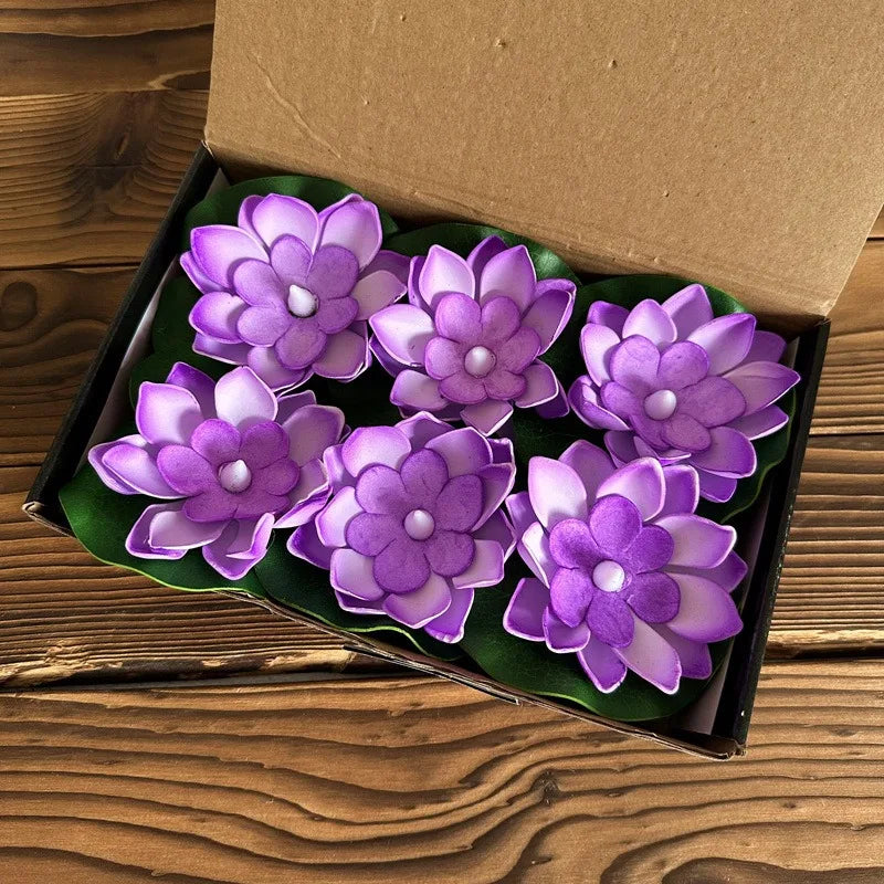 LED Floating Lotus Flower Lights for Pool & Garden Decor