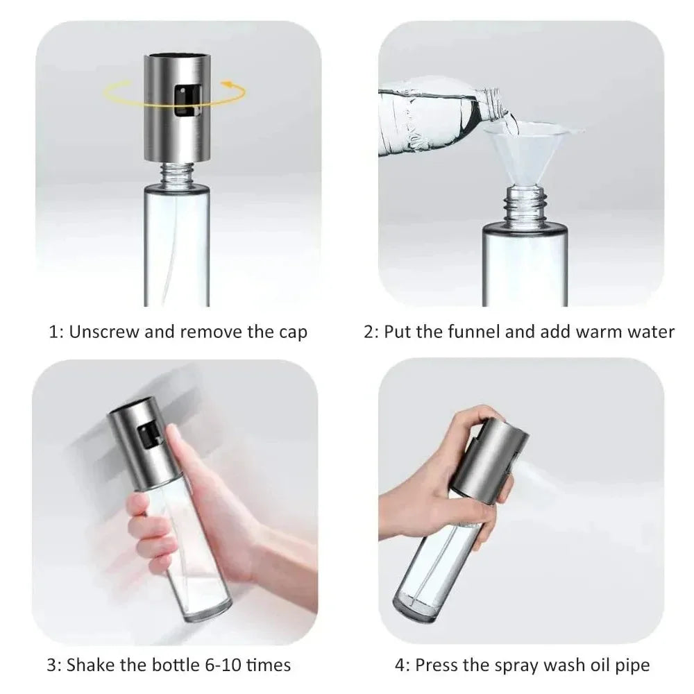 Glass Oil Sprayer for Cooking Olive Oil Spray Bottle for BBQ & Salad