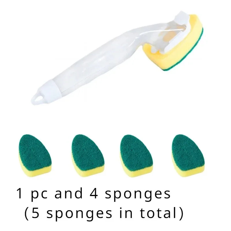 Replaceable Sponge Cleaning Brush Dish & Sink Brush