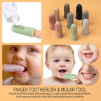 5PCS Baby Silicone Finger Toothbrush 360° Oral Care Brush