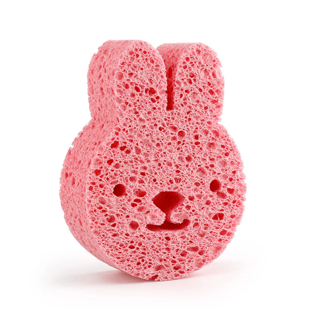 3PCS Baby Bath Sponge Cartoon Animal Loofah Set for Kids