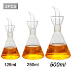 High Borosilicate Glass Oil Pot Leakproof Oil & Vinegar Dispenser Bottle