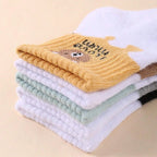 5PCS Baby Ankle Socks Soft Stretch Cotton Socks for Newborns