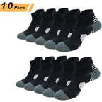 Fitness Sport Socks Non-Slip Cushioned Quick Dry Running Socks 3 Pairs