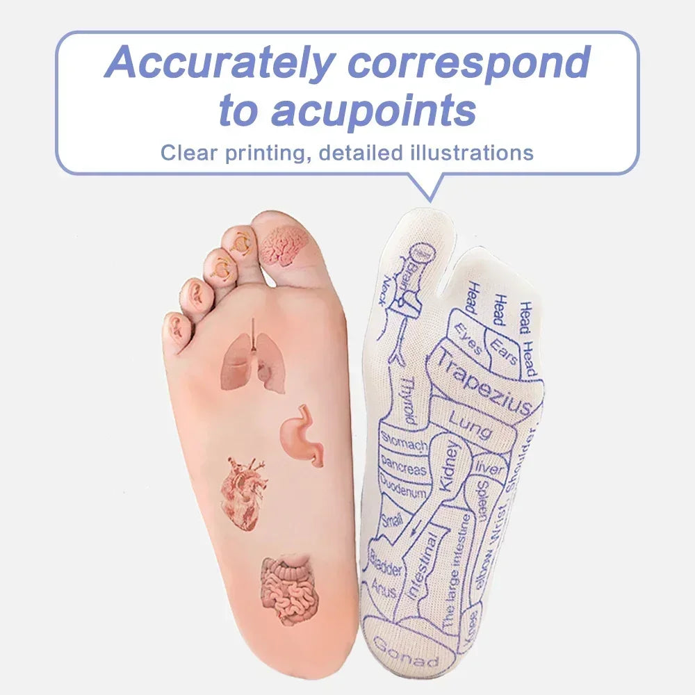 Acupressure Foot Massage Socks for Tired Feet & Reflexology Care