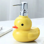 Ceramic Duck Soap Dispenser Cartoon Hand Wash & Shampoo Pump Bottle