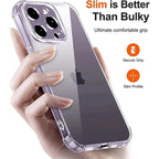 Luxury Clear Silicone Case for iPhone 17 16 15 14 13 12 11 Pro Max