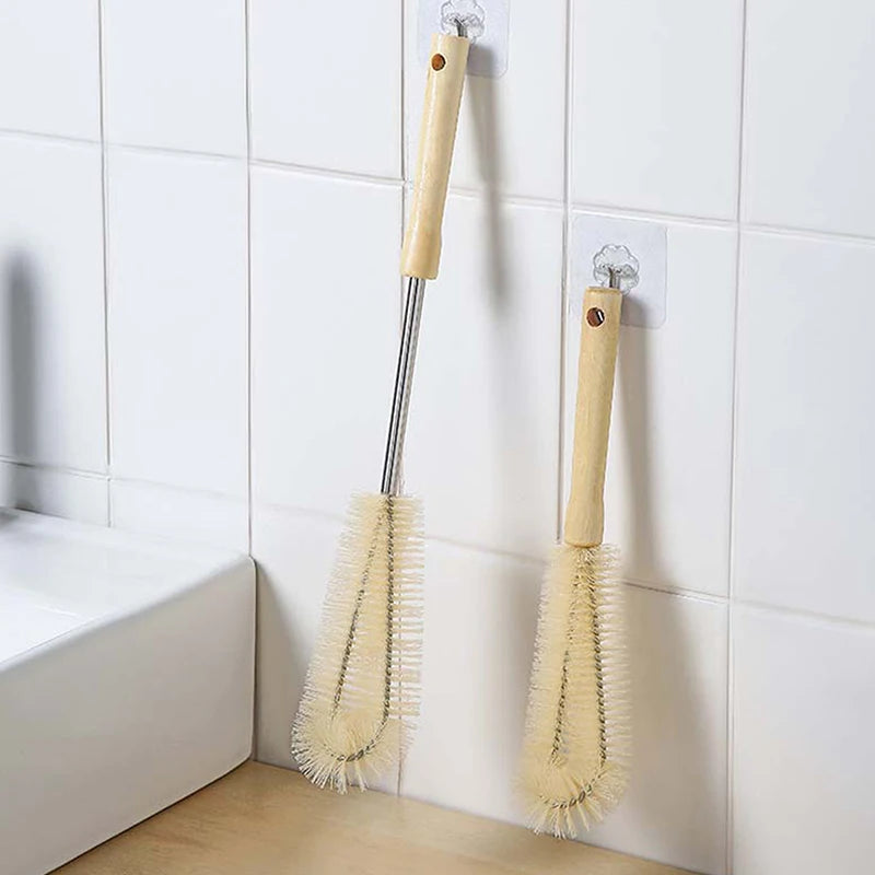 Wooden Bottle Cleaning Brush Long Handle Scrubber