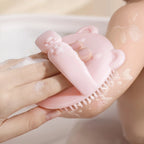 Baby Hair Brush Soft Scalp Massager Cute Bear Bath Brush