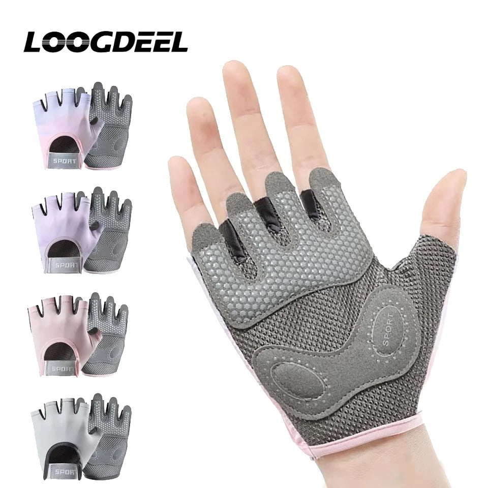 Cycling Gloves Half Finger Anti Slip Breathable Gym MTB Fitness Main image