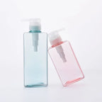 650ML Square Soap Dispenser Clear Liquid Shampoo & Lotion Pump Bottle