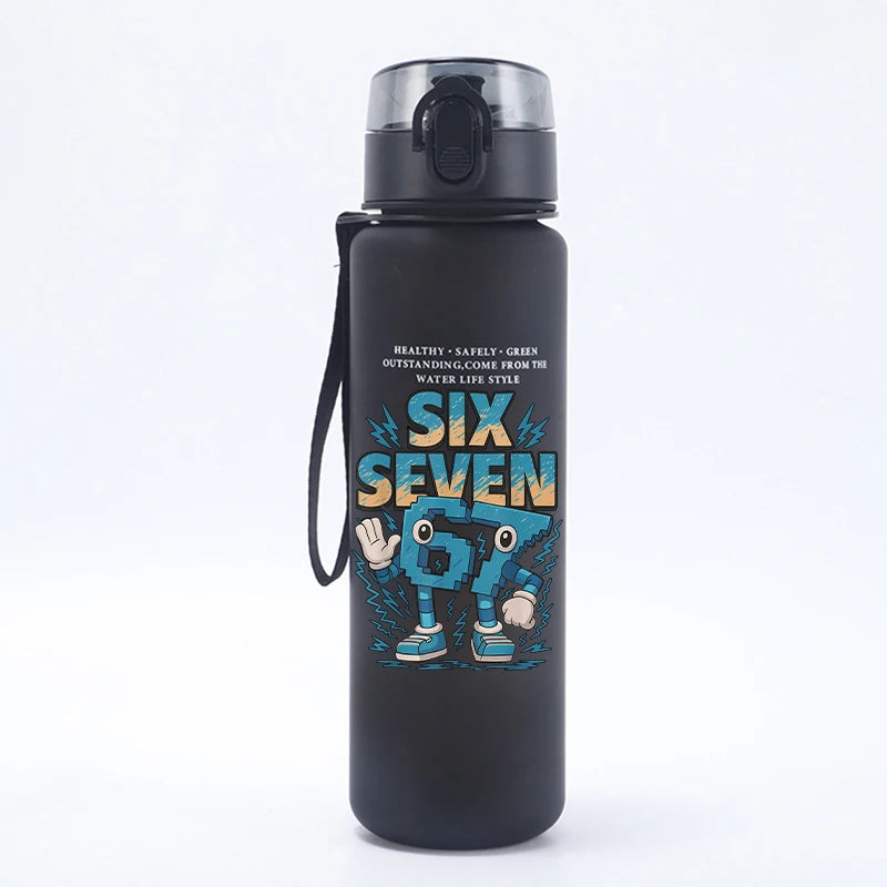 67 Six Seven Cartoon Kids Water Bottle Sports Cup