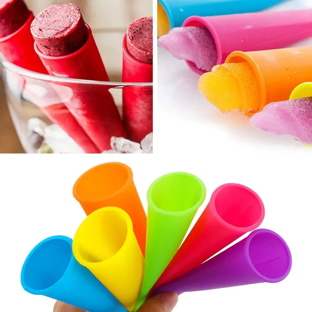 Silicone Popsicle Maker Mold – DIY Ice Lolly & Ice Cream Freezer Tray