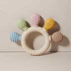 Silicone Baby Ring Teether Sensory Chew Toy 0-12M