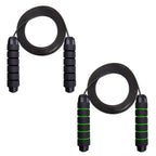 Ball Bearing Speed Jump Rope Foam Handle Tangle-Free Fitness