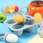 Baby Teething Popsicle Mold 4/6 Cavity – DIY Milk Ice Cream Stick Tray