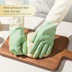 4PCS Waterproof Cleaning Gloves Latex Rubber Gloves