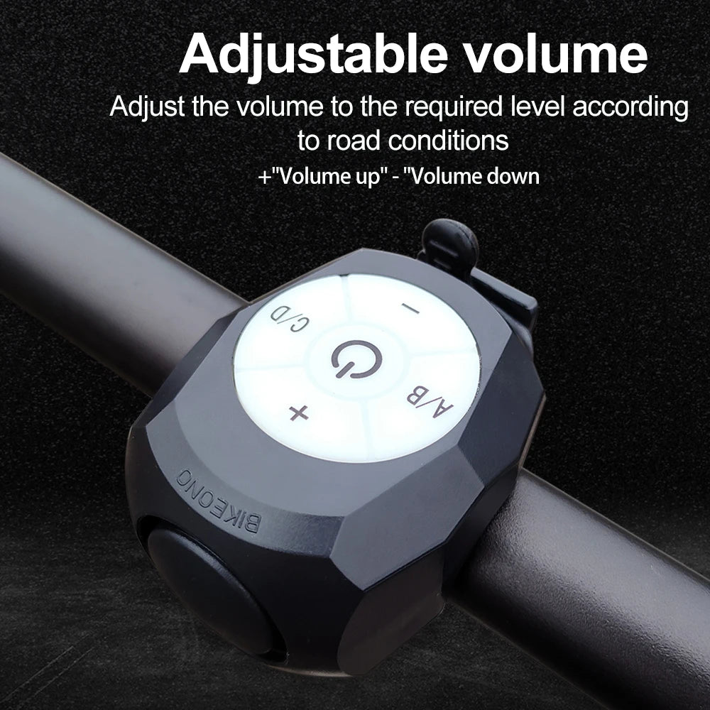 Electric Bike Bell Horn Loud Anti-Theft Alarm for Bicycle & Scooter