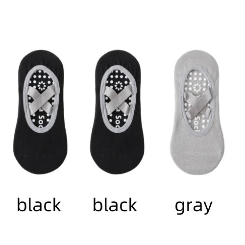 Women Yoga Socks Silicone Anti Slip Grip Pilates Ballet Breathable