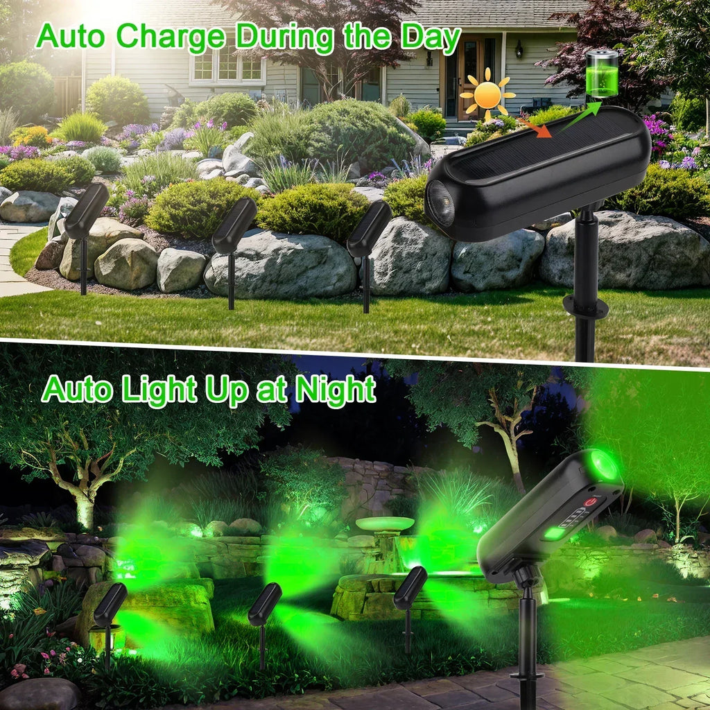 2-in-1 Solar Spotlight & Wall Lamp