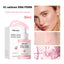 Lakerain PDRN Pink Peptide Serum packaging with product and close-up of a woman's face.