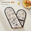 Cotton Linen Oven Mitt – Heat Resistant BBQ & Baking Glove