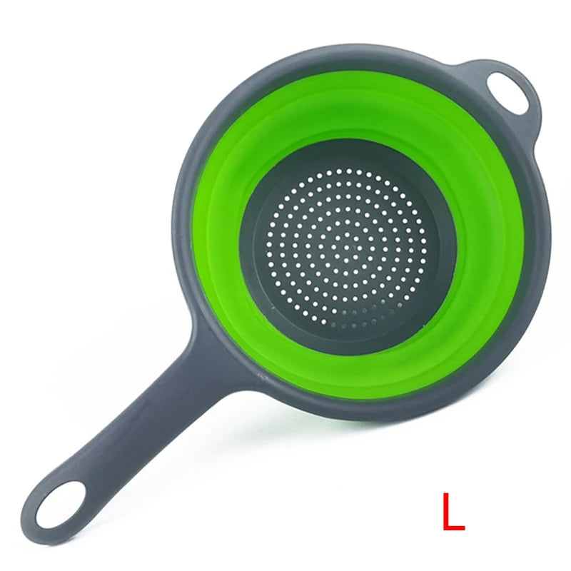 Collapsible Silicone Colander Folding Strainer