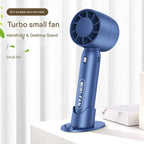 Turbo Handheld Mini Fan USB Rechargeable Portable Fan