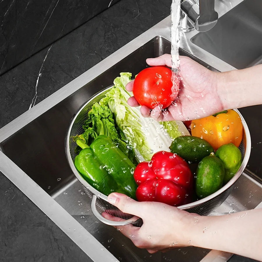 Stainless Steel Mesh Strainer Fine Colander Set
