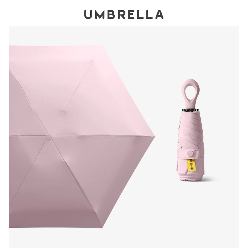 Buy UV Protection Mini 5-Fold Umbrella Compact Travel