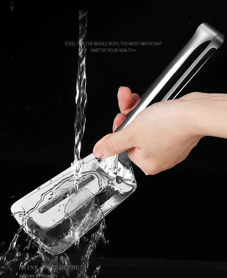 304 Stainless Steel Kitchen Tongs UK Steak BBQ Food Clip Tool