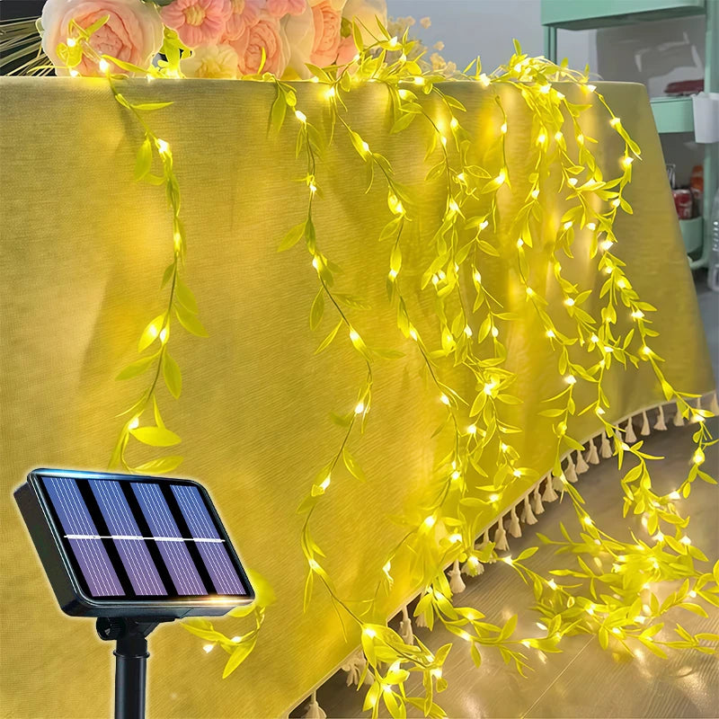 Solar Ivy Fairy Lights 50/100 LED Garden Garland