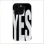 YES NO Letter Art iPhone Case for 16 15 14 13 12 11 Pro Max