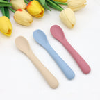 3PCS Baby Silicone Soft Spoon Set for Infant Feeding