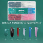 Nailpop Dual Forms Reusable Nail Extension Molds with Scale Design