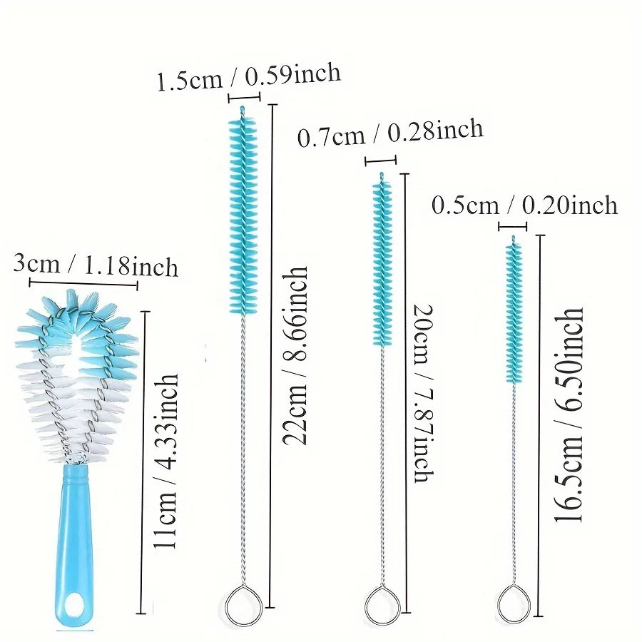 8PCS Bottle Cleaning Brush Set  Long Handle Cleaner Secondary image